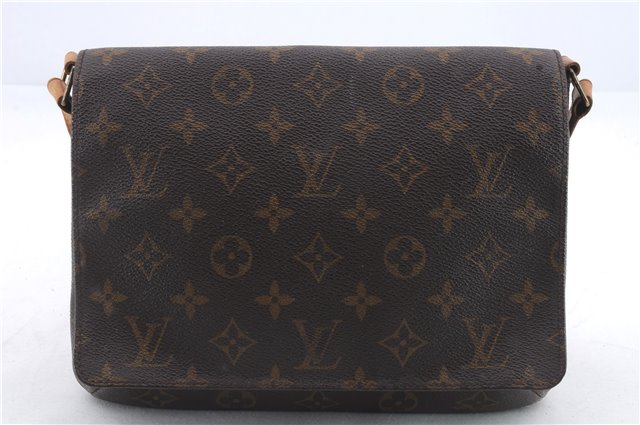 Authentic Louis Vuitton Monogram Musette Tango Shoulder Bag M51257 LV 0159D