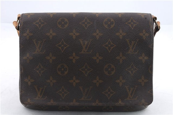 Authentic Louis Vuitton Monogram Musette Tango Shoulder Bag M51257 LV 0159D