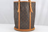 Authentic Louis Vuitton Monogram Bucket GM Shoulder Tote Bag M42236 Junk 0159I