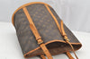 Authentic Louis Vuitton Monogram Bucket GM Shoulder Tote Bag M42236 Junk 0159I