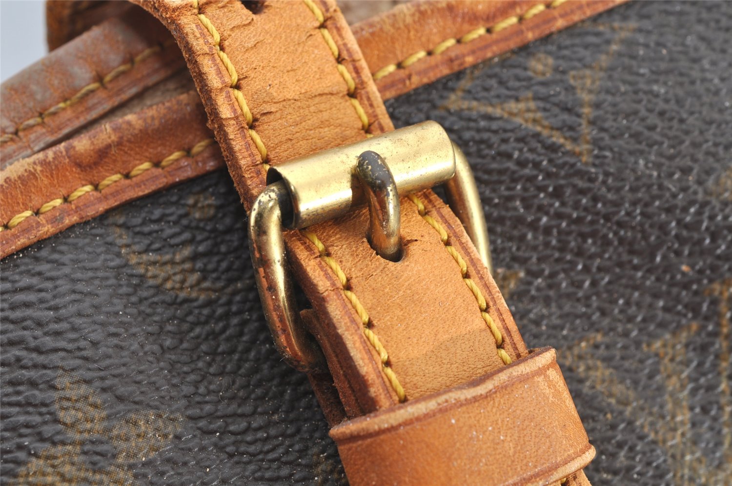 Authentic Louis Vuitton Monogram Bucket GM Shoulder Tote Bag M42236 Junk 0159I