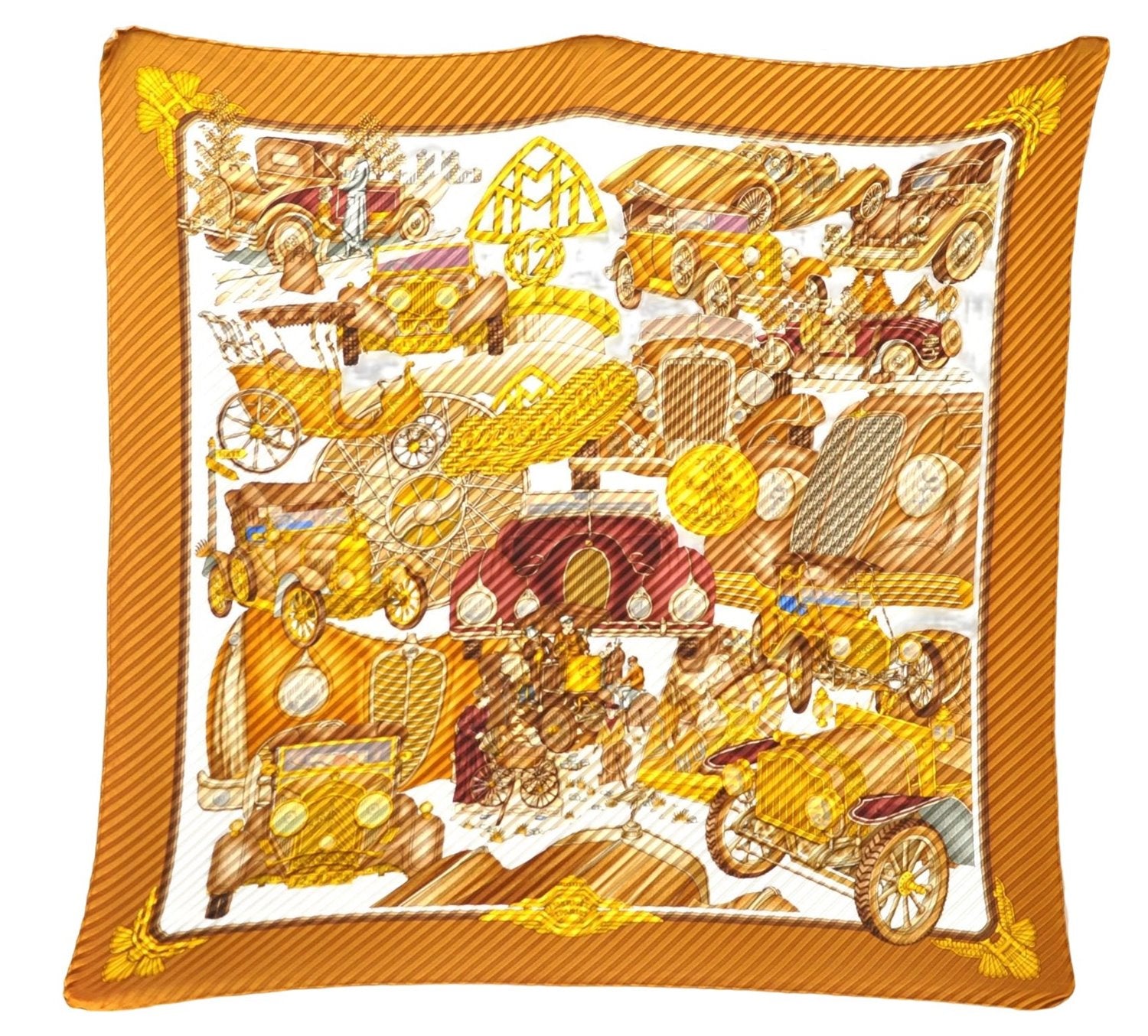 Authentic HERMES Pleats Scarf 