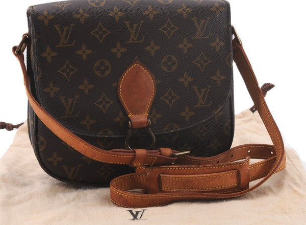 Authentic Louis Vuitton Monogram Saint Cloud GM M51242 Shoulder Cross Bag 0162F