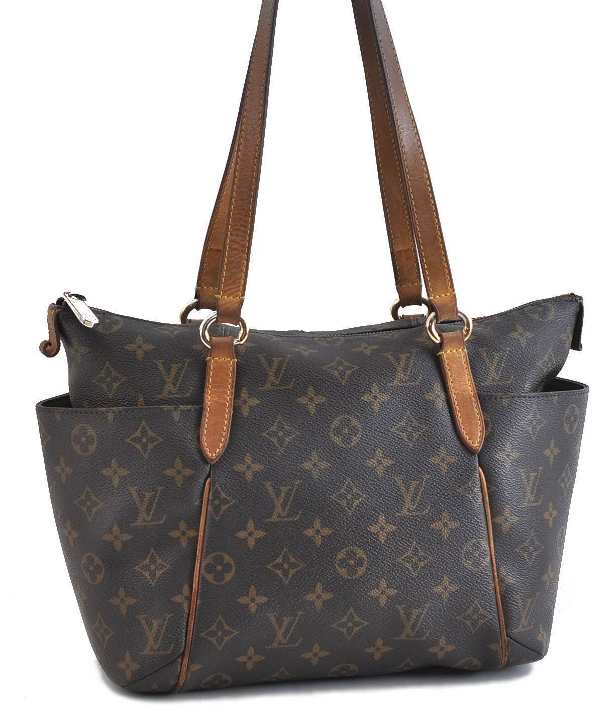 Authentic LOUIS VUITTON Monogram Totally PM Shoulder Tote Bag M56688 LV 0164C