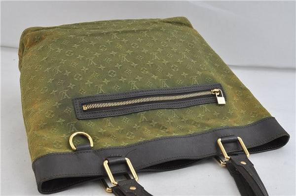 Auth Louis Vuitton Monogram Mini Lucille GM Hand Tote Bag M92681 Green LV 0166D