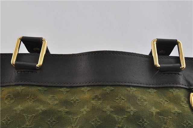 Auth Louis Vuitton Monogram Mini Lucille GM Hand Tote Bag M92681 Green LV 0166D