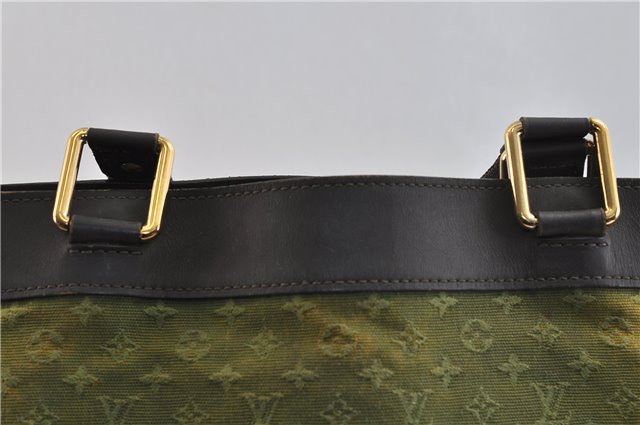 Auth Louis Vuitton Monogram Mini Lucille GM Hand Tote Bag M92681 Green LV 0166D