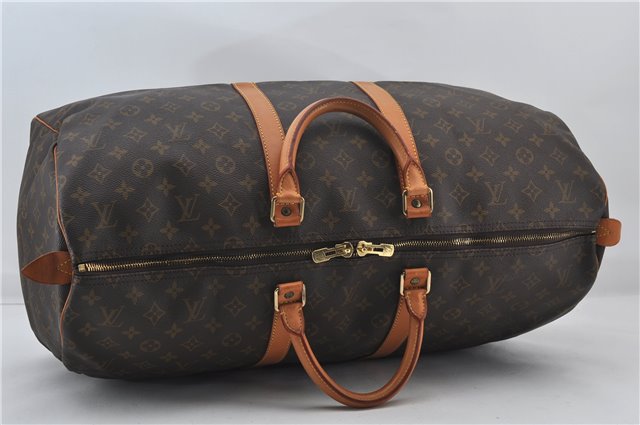 Authentic Louis Vuitton Monogram Keepall 55 Travel Boston Bag M41424 LV 0166F