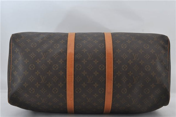 Authentic Louis Vuitton Monogram Keepall 55 Travel Boston Bag M41424 LV 0166F