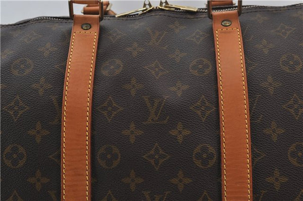 Authentic Louis Vuitton Monogram Keepall 55 Travel Boston Bag M41424 LV 0166F