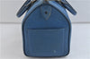 Authentic Louis Vuitton Epi Speedy 25 Hand Bag Blue M43015 LV 0167D