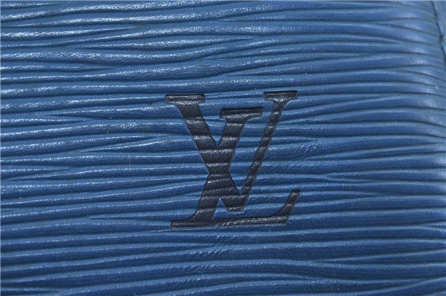 Authentic Louis Vuitton Epi Speedy 25 Hand Bag Blue M43015 LV 0167D