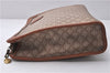 Authentic CELINE Macadam Blason Pattern Clutch Bag Purse PVC Leather Beige 0169D