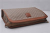 Authentic CELINE Macadam Blason Pattern Clutch Bag Purse PVC Leather Beige 0169D