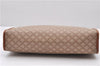 Authentic CELINE Macadam Blason Pattern Clutch Bag Purse PVC Leather Beige 0169D