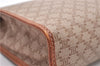 Authentic CELINE Macadam Blason Pattern Clutch Bag Purse PVC Leather Beige 0169D