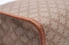 Authentic CELINE Macadam Blason Pattern Clutch Bag Purse PVC Leather Beige 0169D