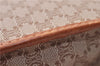 Authentic CELINE Macadam Blason Pattern Clutch Bag Purse PVC Leather Beige 0169D