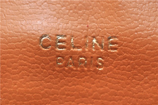 Authentic CELINE Macadam Blason Pattern Clutch Bag Purse PVC Leather Beige 0169D
