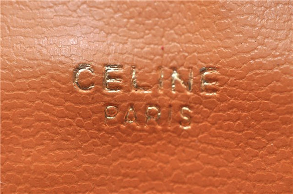 Authentic CELINE Macadam Blason Pattern Clutch Bag Purse PVC Leather Beige 0169D