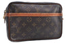 Authentic Louis Vuitton Monogram Compiegne 23 Clutch Hand Bag M51847 LV 0169E