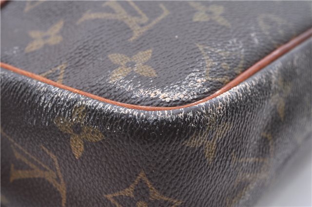 Authentic Louis Vuitton Monogram Compiegne 23 Clutch Hand Bag M51847 LV 0169E