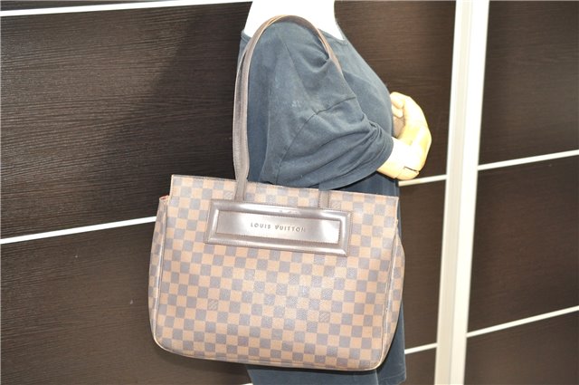 Authentic Louis Vuitton Damier Parioli PM Shoulder Tote Bag N51123 LV 0170D