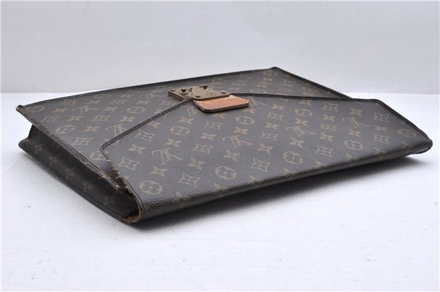 Auth Louis Vuitton Monogram Porte Documents Senateur Briefcase M53335 LV 0171D