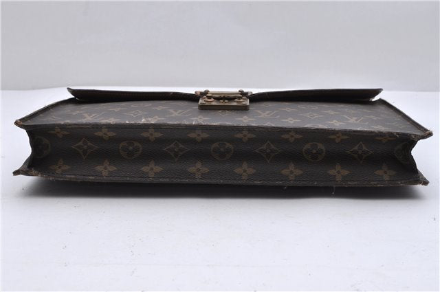 Auth Louis Vuitton Monogram Porte Documents Senateur Briefcase M53335 LV 0171D