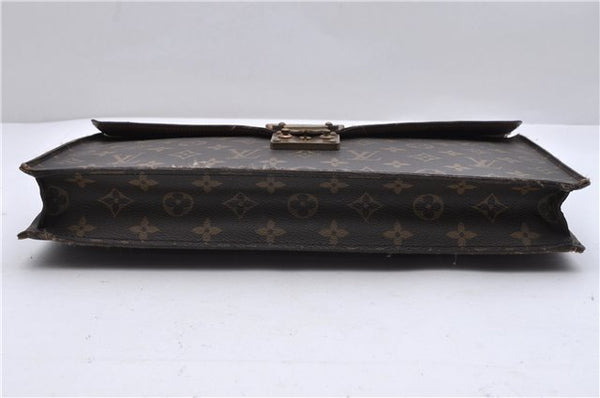 Auth Louis Vuitton Monogram Porte Documents Senateur Briefcase M53335 LV 0171D