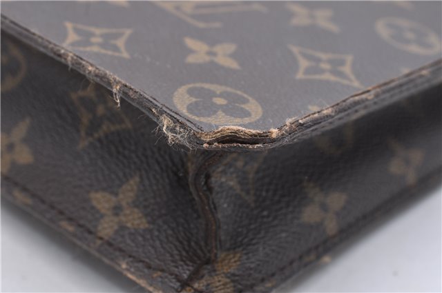 Auth Louis Vuitton Monogram Porte Documents Senateur Briefcase M53335 LV 0171D