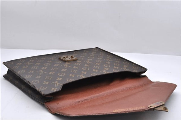 Auth Louis Vuitton Monogram Porte Documents Senateur Briefcase M53335 LV 0171D