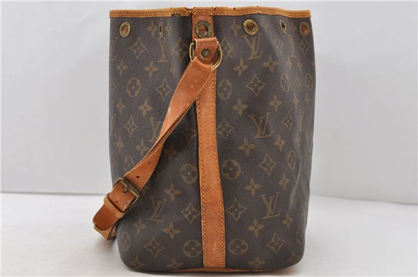 Authentic Louis Vuitton Monogram Petit Noe Shoulder Bag M42226 LV 0172D