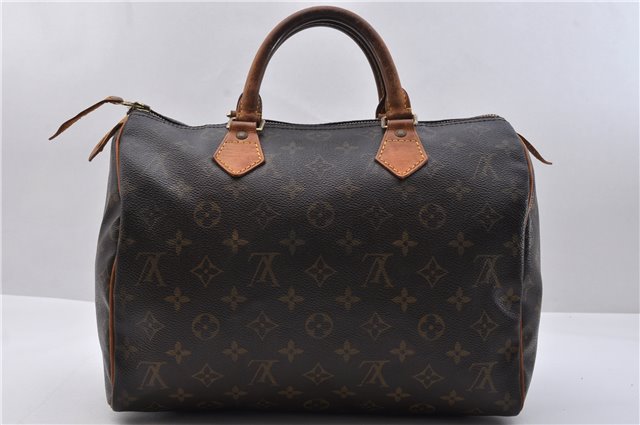 Authentic Louis Vuitton Monogram Speedy 30 Hand Bag Purse M41526 LV 0173D