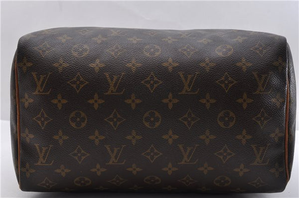 Authentic Louis Vuitton Monogram Speedy 30 Hand Bag Purse M41526 LV 0173D