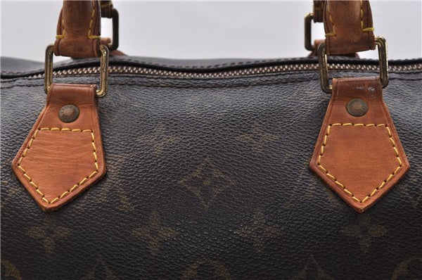 Authentic Louis Vuitton Monogram Speedy 30 Hand Bag Purse M41526 LV 0173D