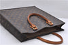 Authentic Louis Vuitton Monogram Sac Plat Hand Bag M51140 LV 0176D