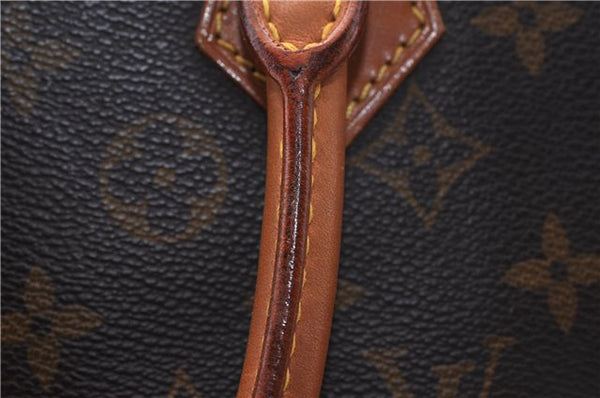 Authentic Louis Vuitton Monogram Sac Plat Hand Bag M51140 LV 0176D