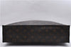 Authentic Louis Vuitton Monogram Sac Plat Hand Bag M51140 LV 0176D