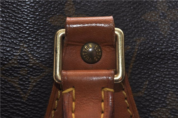 Authentic Louis Vuitton Monogram Sac Plat Hand Bag M51140 LV 0176D