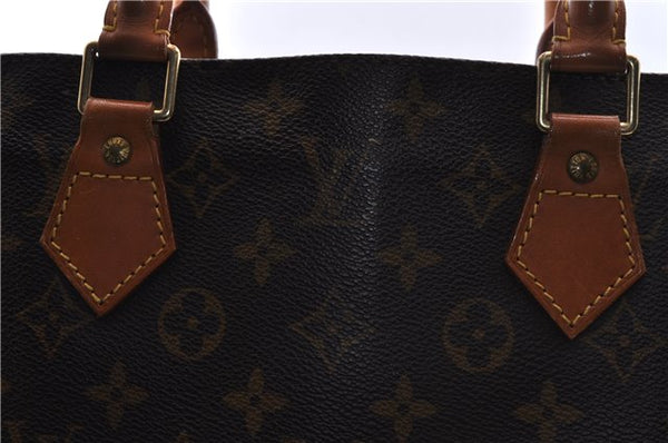 Authentic Louis Vuitton Monogram Sac Plat Hand Bag M51140 LV 0176D