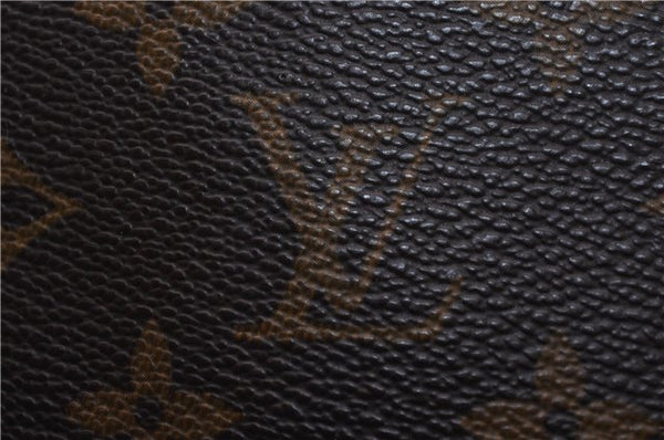 Authentic Louis Vuitton Monogram Sac Plat Hand Bag M51140 LV 0176D