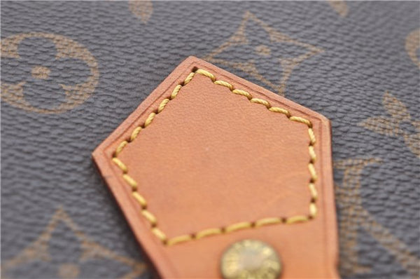 Authentic Louis Vuitton Monogram Sac Plat Hand Bag M51140 LV 0176D