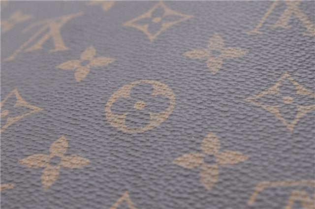 Authentic Louis Vuitton Monogram Sac Plat Hand Bag M51140 LV 0176D