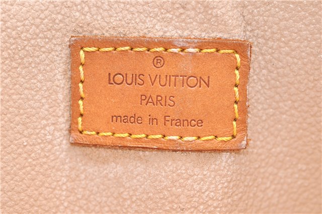 Authentic Louis Vuitton Monogram Sac Plat Hand Bag M51140 LV 0176D