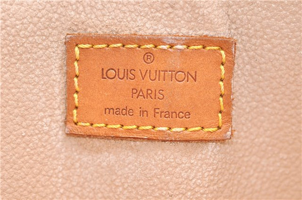Authentic Louis Vuitton Monogram Sac Plat Hand Bag M51140 LV 0176D