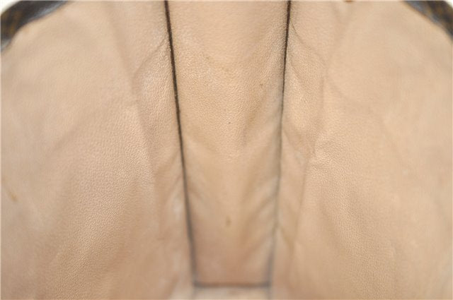 Authentic Louis Vuitton Monogram Sac Plat Hand Bag M51140 LV 0176D