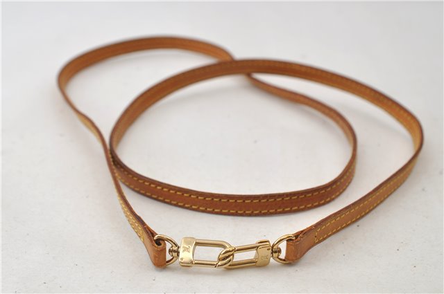 Authentic Louis Vuitton Leather Shoulder Strap Beige 47.2