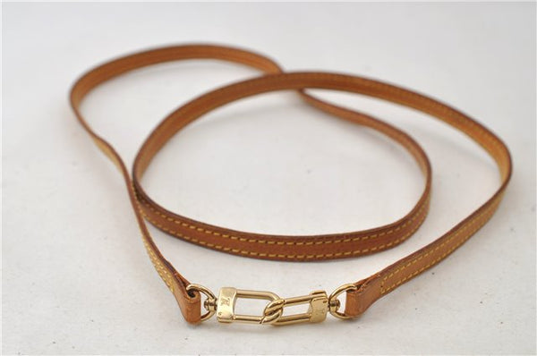 Authentic Louis Vuitton Leather Shoulder Strap Beige 47.2" LV 0176E