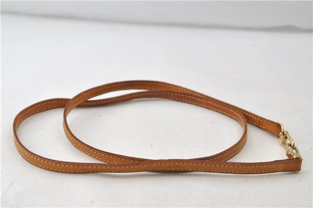 Authentic Louis Vuitton Leather Shoulder Strap Beige 47.2